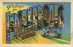Greetings From Indianapolis Postcard