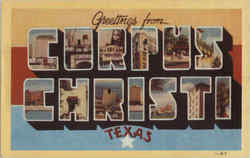 Greetings From Corpus Christi Postcard