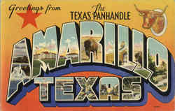 Greetings From Amarillo Postcard