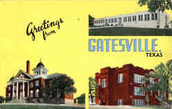 Greetings From Gatesville Texas Postcard Postcard