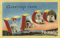 Greetings From Waco Postcard