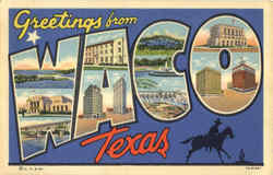 Greetings From Waco Postcard