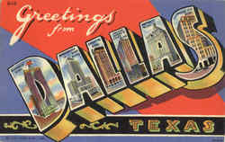 Greetings From Dallas Postcard