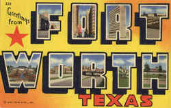 Greetings From Fort Worth Postcard