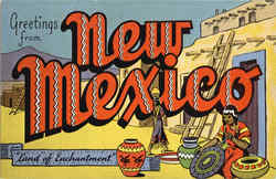 Greetings From New Mexico Postcard Postcard