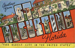 Greetings From St. Augustine Florida Postcard Postcard