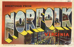 Greetings From Norfolk Postcard