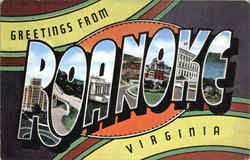 Greetings From Roanoke Virginia Postcard Postcard