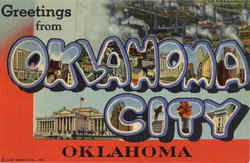 Greetings From Oklahoma City Postcard Postcard