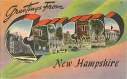 Greetings From Concord Postcard