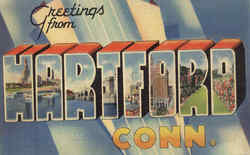 Greetings From Hartford Postcard