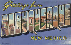 Greetings From Albuquerque New Mexico Postcard Postcard