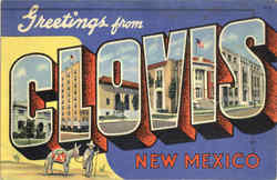 Greetings From Clovis Postcard