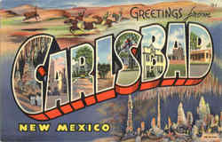 Greetings From Carlsbad New Mexico Postcard Postcard