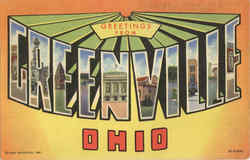 Greetings From Greenville Ohio Postcard Postcard