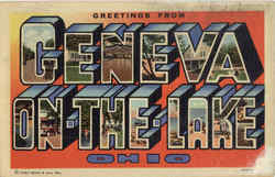 Greetings From Geneva On The Lake Postcard