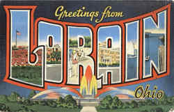 Greetings From Lorain Ohio Postcard Postcard