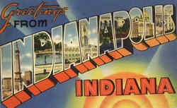 Greetings From Indianapolis Postcard
