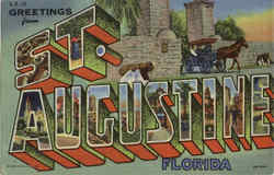 Greetings From St. Augustine Florida Postcard Postcard