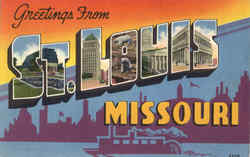 Greetings From St. Louis Postcard