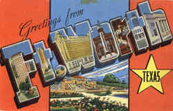 Greetings From Ft. Worth Fort Worth, TX Postcard Postcard