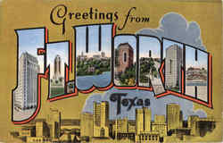 Greetings From Ft. Worth Fort Worth, TX Postcard Postcard