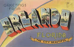 Greetings From Orlando Postcard