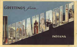 Greetings From Indianapolis Postcard