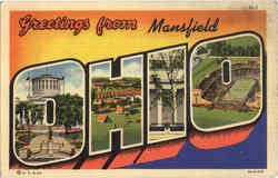 Greetings From Mansfield Ohio Postcard Postcard