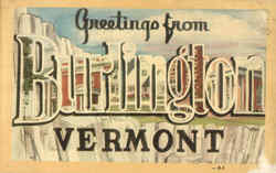 Greetings From Burlington Vermont Postcard Postcard