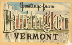 Greetings From Burlington Postcard
