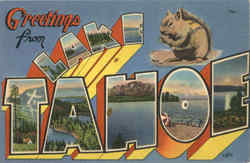 Greetings From Lake Tahoe California Postcard Postcard