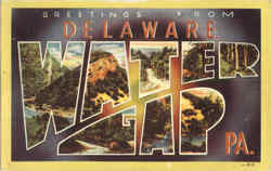 Greetings From Delaware Water Gap Postcard