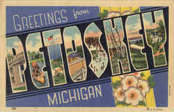 Greetings From Petoskey Postcard