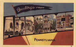 Greetings From Ambridge Pennsylvania Postcard Postcard