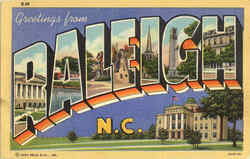Greetings From Raleigh Postcard