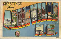 Greetings From Asheville Postcard