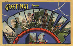 Greetings From Asheville North Carolina Postcard Postcard