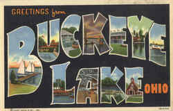 Greetings From Buckeye Lake Ohio Postcard Postcard