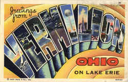 Greetings From Vermilion Ohio Postcard Postcard