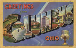Greetings From Columbus Ohio Postcard Postcard