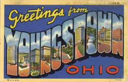 Greetings From Youngstown Ohio Postcard Postcard