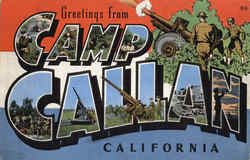 Greetings From Camp Callan Postcard