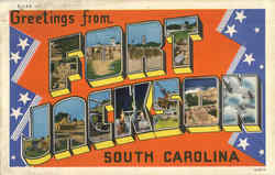 Greetings From Fort Jackson Postcard