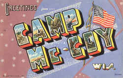 Greetings From Camp Mc-Coy Fort McCoy, WI Postcard Postcard