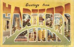 Greetings From Hartford Postcard