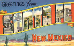 Greetings From Santa Fe Postcard