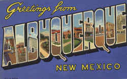 Greetings From Albuquerque Postcard