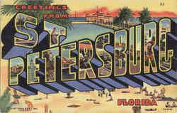 Greetings From St. Petersburg Florida Postcard Postcard