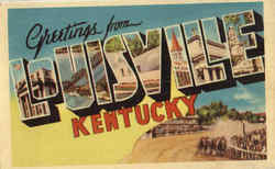 Greetings From Louisville Kentucky Postcard Postcard